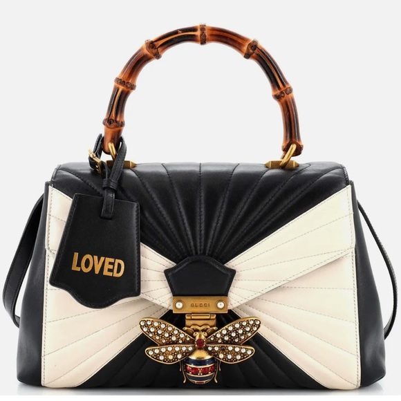 Gucci Handbags - 💯% Auth Gucci Leather Bag - Queen Margaret Medium Bamboo Top Handle Bag